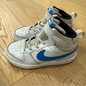 Nike Kids High-Top Sneakers - Gray and Blue